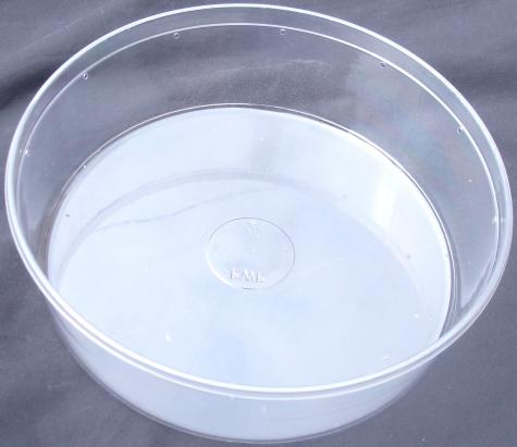 Pinnpack 96 ounce 9.75" clear deli cup (pre-punched)