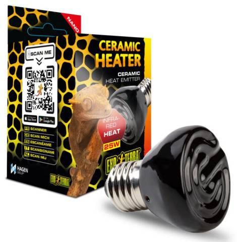 Exo Terra Ceramic Heat Emitter 25 watt Nano