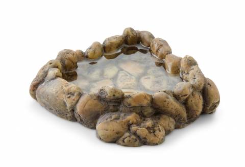 Exo Terra Corner Pebble Water Dish Medium